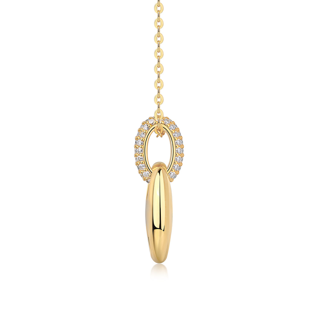 Cloud Roll And Cloud Spread - A Fashionable And Trendy Necklace Pendant Set With Top-quality Moissanite S925 And Silver Plated With Gold Can Be Tested With A Diamond Pen
