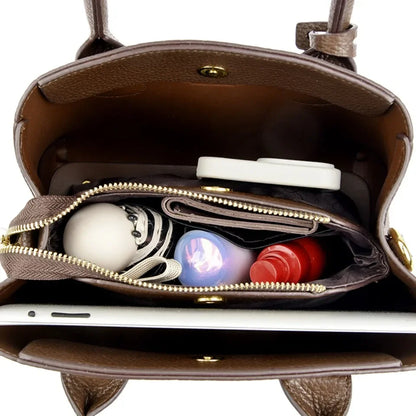 3-layer Design Women's Handbags Luxury Shoulder Crossbody Bags High Quality Soft Leather Bag Ladies Fashion Messenger Sac A Main