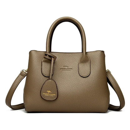 3-layer Design Women's Handbags Luxury Shoulder Crossbody Bags High Quality Soft Leather Bag Ladies Fashion Messenger Sac A Main