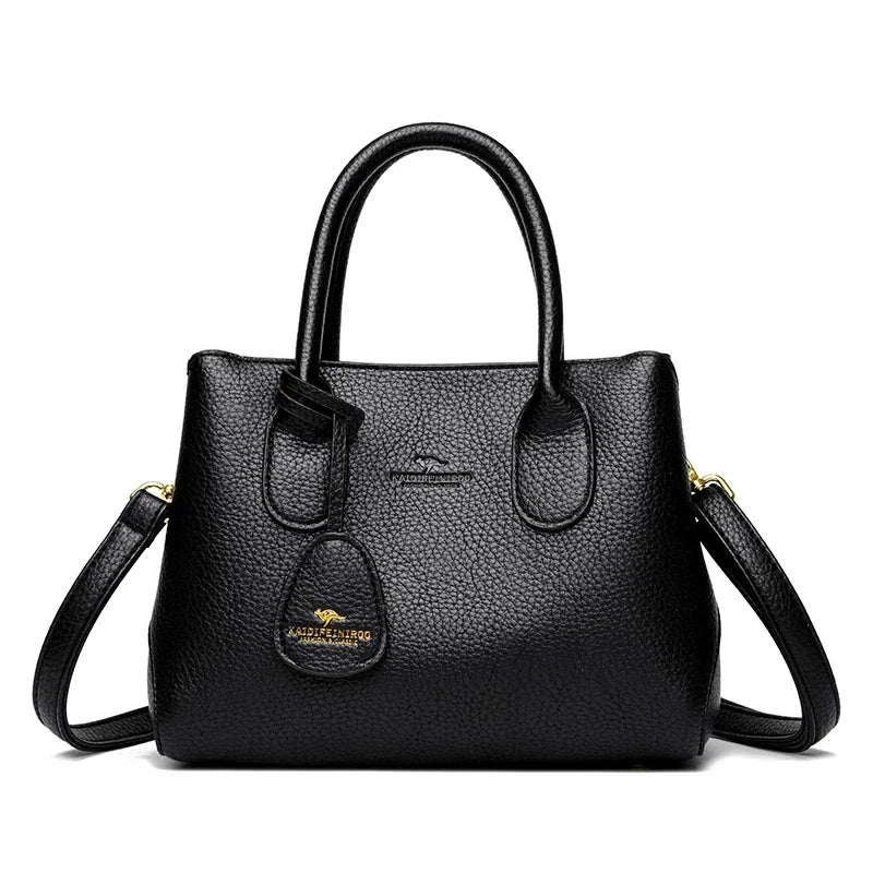 3-layer Design Women's Handbags Luxury Shoulder Crossbody Bags High Quality Soft Leather Bag Ladies Fashion Messenger Sac A Main