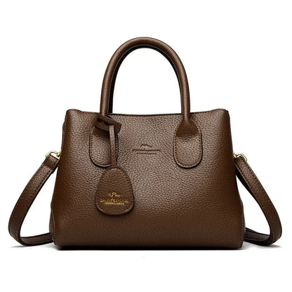 3-layer Design Women's Handbags Luxury Shoulder Crossbody Bags High Quality Soft Leather Bag Ladies Fashion Messenger Sac A Main