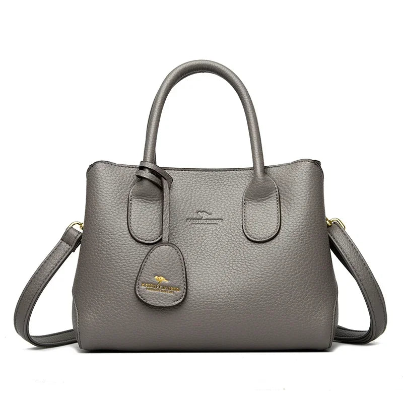 3-layer Design Women's Handbags Luxury Shoulder Crossbody Bags High Quality Soft Leather Bag Ladies Fashion Messenger Sac A Main