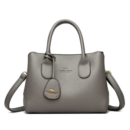 3-layer Design Women's Handbags Luxury Shoulder Crossbody Bags High Quality Soft Leather Bag Ladies Fashion Messenger Sac A Main