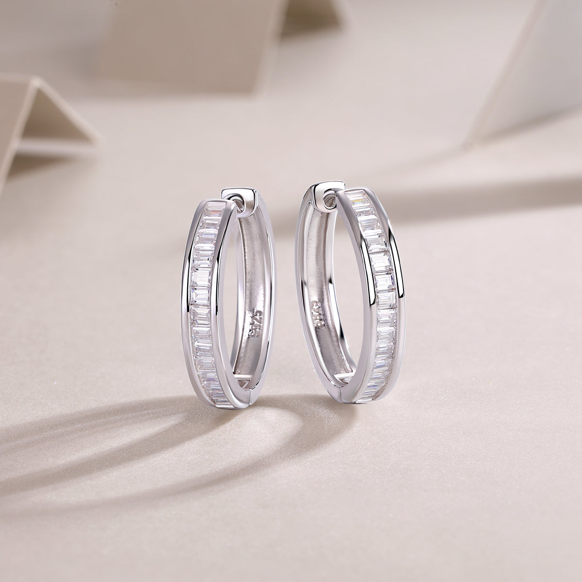 Dawn Break - Premium Moissanite Luxury Fashion Light Luxury Jewelry Silver Stud Earrings S925 Silver Plated Platinum
