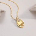 Cloud Roll And Cloud Spread - A Fashionable And Trendy Necklace Pendant Set With Top-quality Moissanite S925 And Silver Plated With Gold Can Be Tested With A Diamond Pen