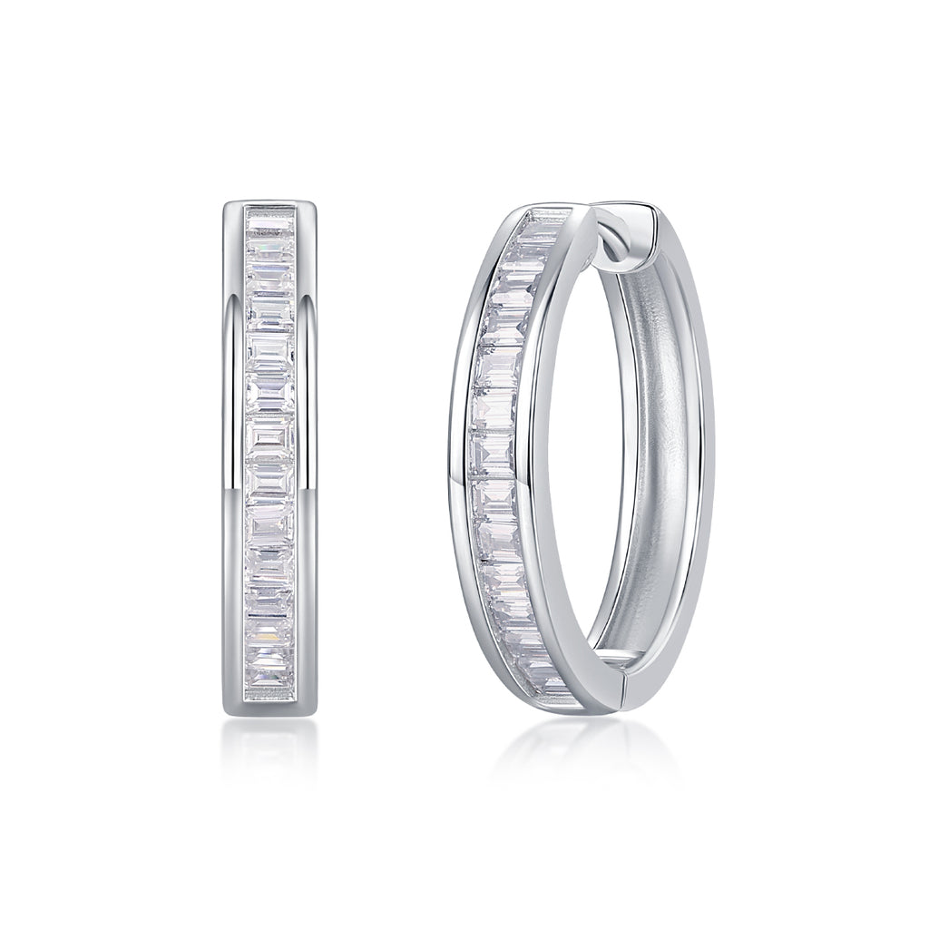 Dawn Break - Premium Moissanite Luxury Fashion Light Luxury Jewelry Silver Stud Earrings S925 Silver Plated Platinum