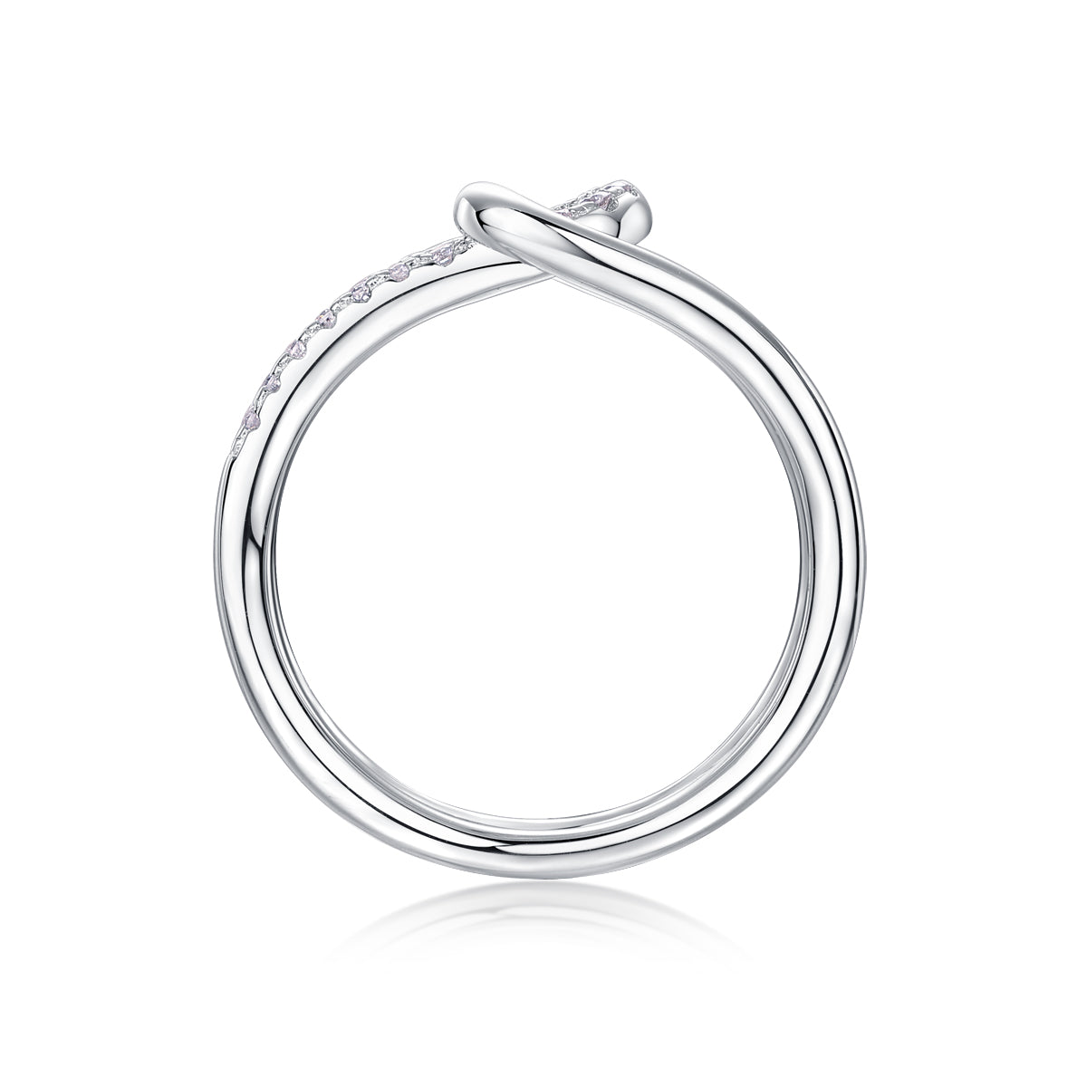 Interlocking - A Wedding Ring Set With Top-quality Moissanite S925 Silver And Platinum-plated Diamond Can Be Inspected With A Diamond Pen